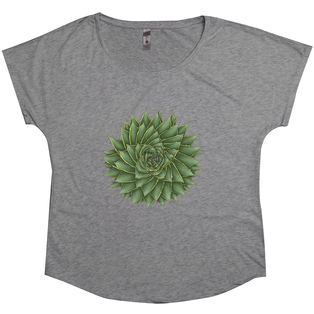 Aloe Mandala Women's Dolman Sleeve Tee