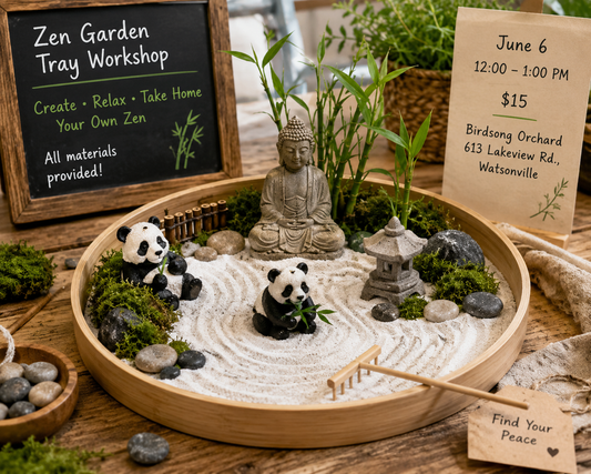 Create Your Own Zen Garden Tray Workshop